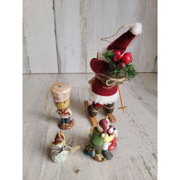 Santa claus coke soldier variety ornament Xmas set vintage - Picture 8 of 9